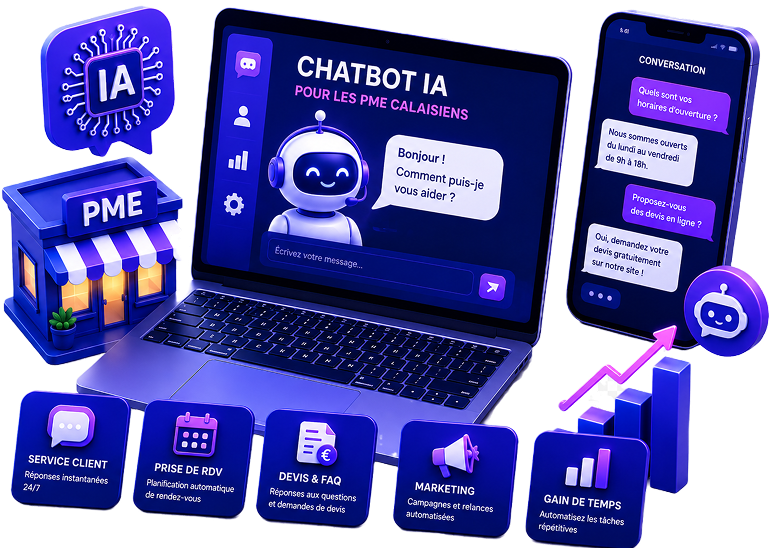Chatbot IA pour les PME calaisiens : guide pratique et cas d'usage